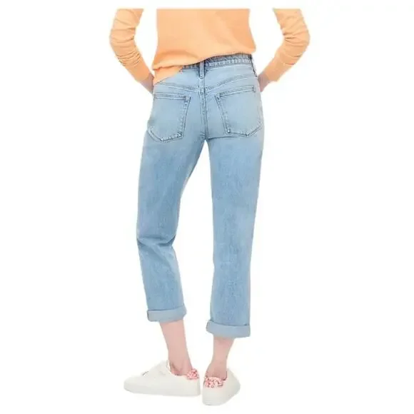 NWOT J.Crew Relaxed Boyfriend Jean in Light Wash Size 26 - Picture 2 of 16